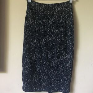 American Apparel Midi Stretch Pencil Skirt